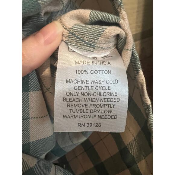 Filson Alaskan Guide Shirt 100% Cotton Blue Plaid Collar Button Up Womens S NWOT - Picture 4 of 5